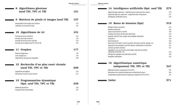 Informatique avec Python - Méthodes et exercices