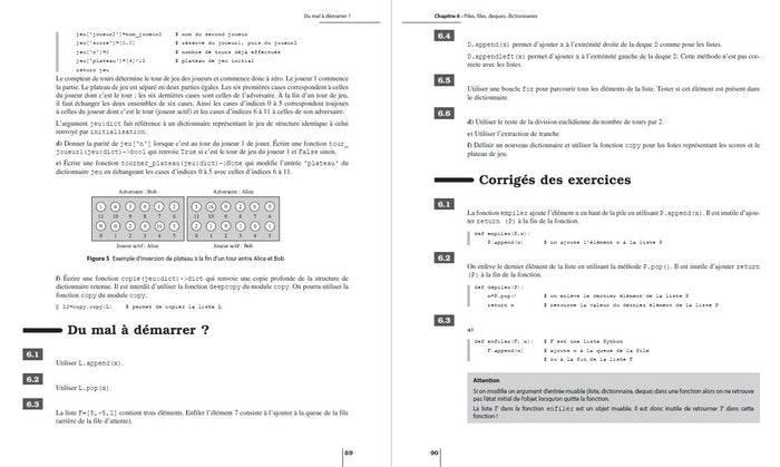 Informatique avec Python - Méthodes et exercices