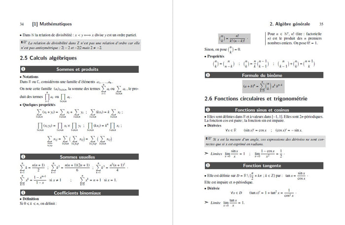 Formulaire MPSI-MP2I-MP-MPI - 9e éd.