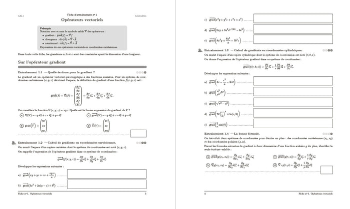 Cahier d'entrainement en physique-chimie MP-MPI