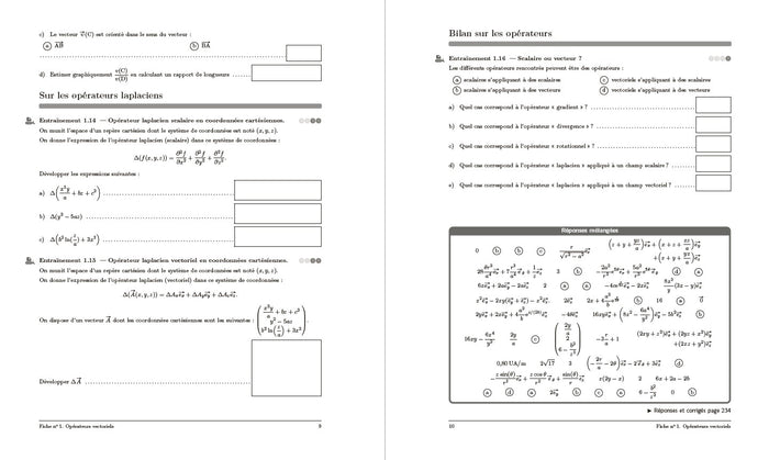 Cahier d'entrainement en physique-chimie MP-MPI