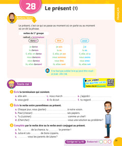 Français et Maths CE2 - Nouveau programme - Cahier de soutien avec des vidéos