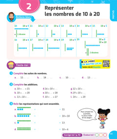 Français et Maths CP - Nouveau programme - Cahier de soutien avec des vidéos