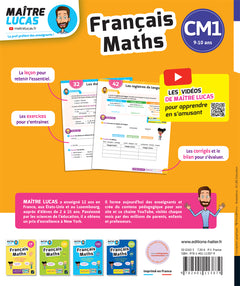 Français et Maths CM1 - Cahier de soutien avec des vidéos