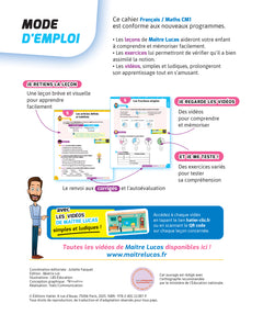 Français et Maths CM1 - Cahier de soutien avec des vidéos
