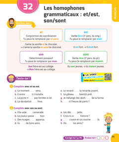 Français et Maths CM1 - Cahier de soutien avec des vidéos