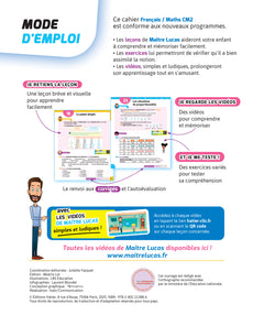 Français et Maths CM2 - Nouveau programme - Cahier de soutien avec des vidéos