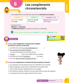 Français et Maths CM2 - Nouveau programme - Cahier de soutien avec des vidéos