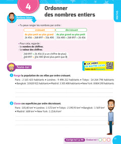 Français et Maths CM2 - Nouveau programme - Cahier de soutien avec des vidéos