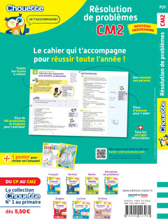 Résolution de problèmes CM2 - Cahier de soutien nouveau programme