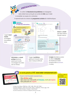 Résolution de problèmes CM2 - Cahier de soutien nouveau programme