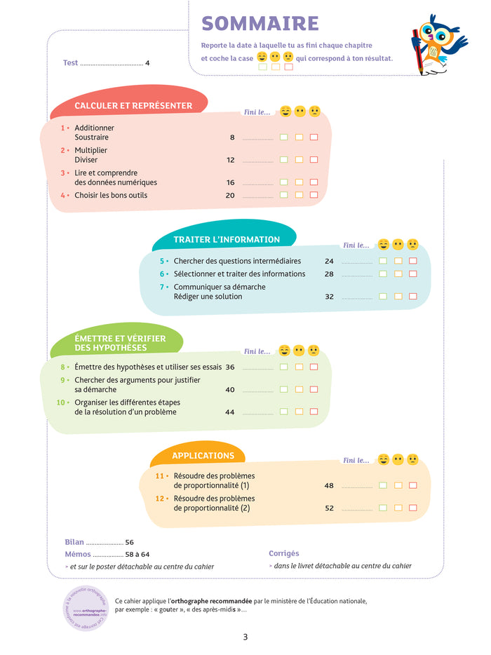 Résolution de problèmes CM2 - Cahier de soutien nouveau programme
