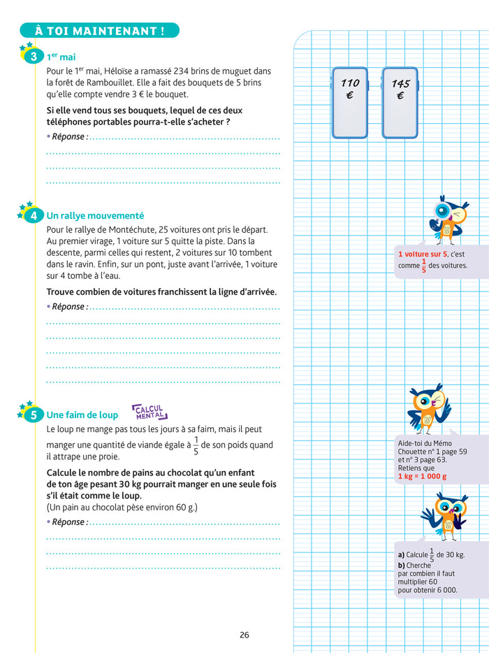 Résolution de problèmes CM2 - Cahier de soutien nouveau programme