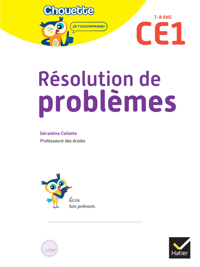 Résolution de problèmes CE1 - Cahier de soutien nouveau programme