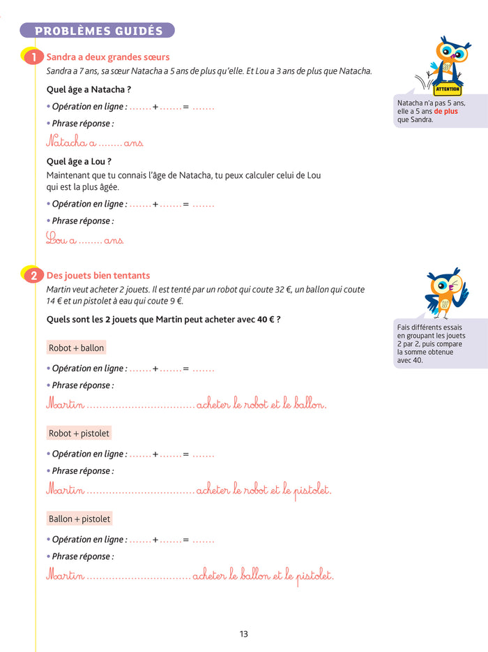 Résolution de problèmes CE1 - Cahier de soutien nouveau programme