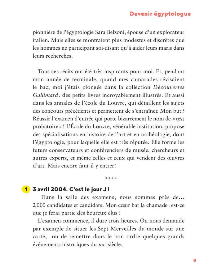 Carnet de science Mes histoires incroyables sur l'égyptologie