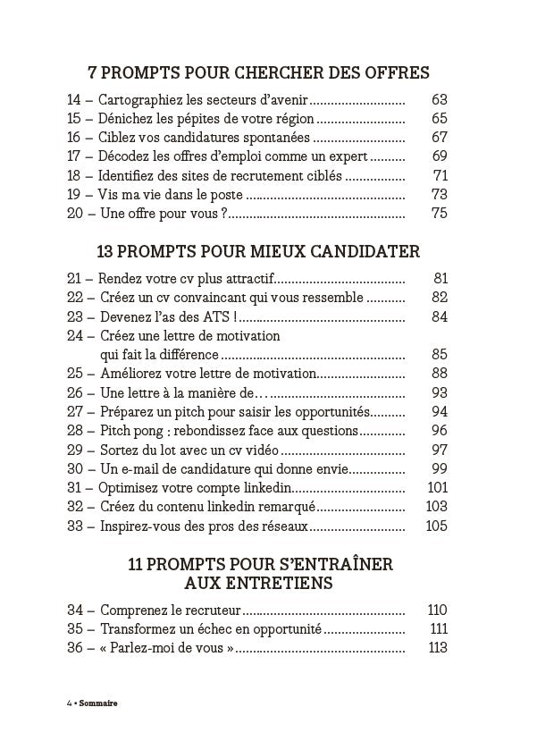 50 prompts pour trouver l'emploi de vos rêves