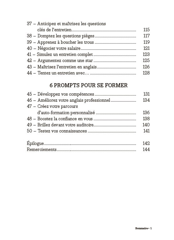 50 prompts pour trouver l'emploi de vos rêves