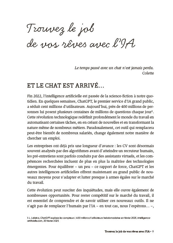 50 prompts pour trouver l'emploi de vos rêves