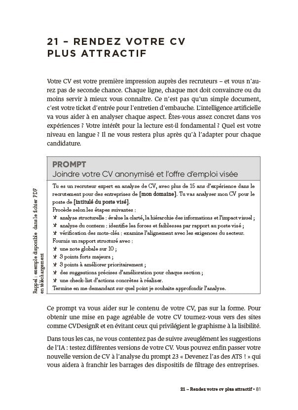 50 prompts pour trouver l'emploi de vos rêves