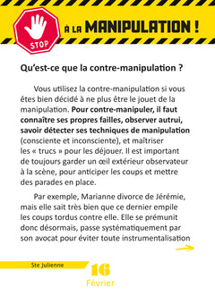 Calendrier Pouvoir et Manipulation en 365 jours - L'Année à Bloc