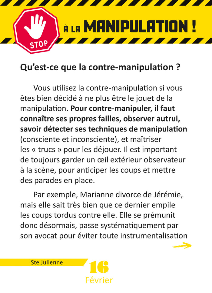 Calendrier Pouvoir et Manipulation en 365 jours - L'Année à Bloc