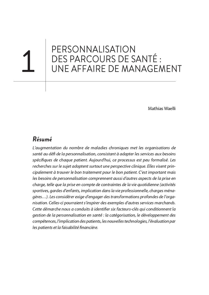 Management des organisations de santé