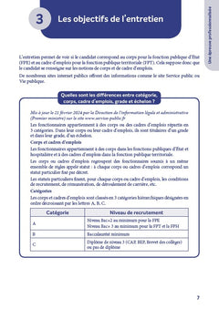 Réussir l'entretien - Catégories A, B, C