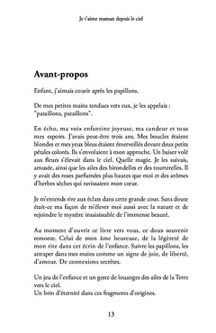 Je t'aime maman depuis le ciel