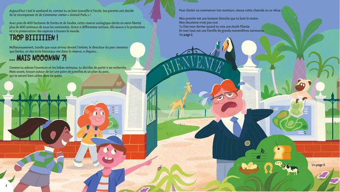 Drôle d'échappée au parc animalier