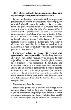 100% responsable de mon équilibre de vie