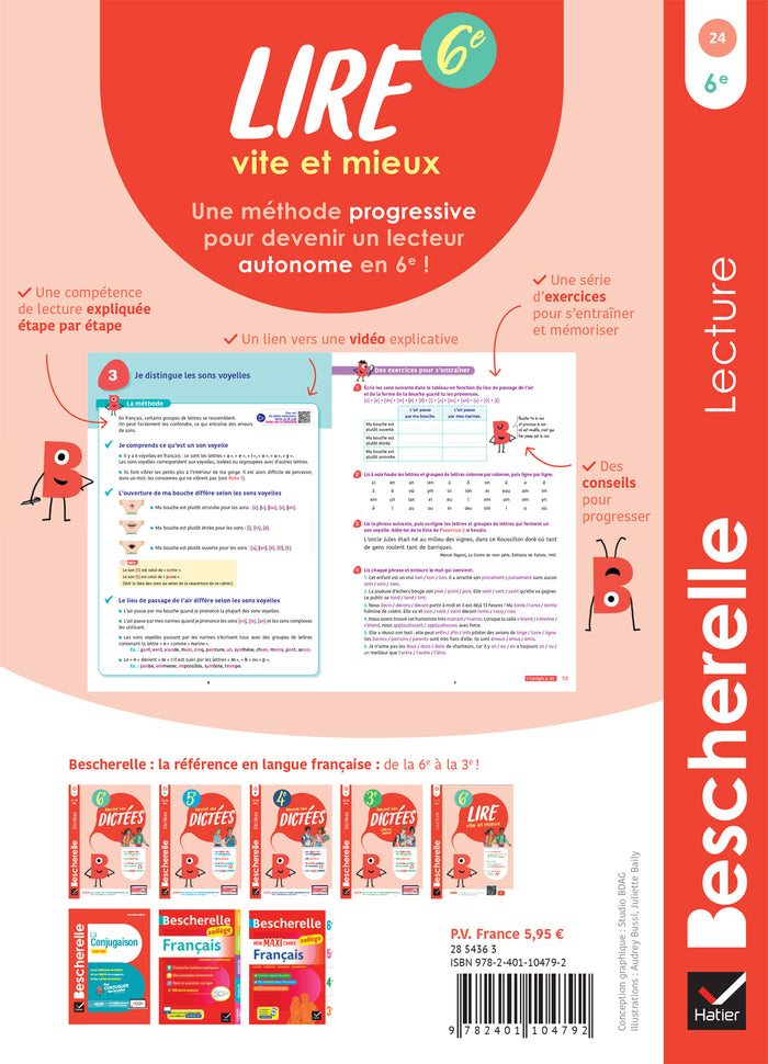 Bescherelle - Lire vite et mieux 6e