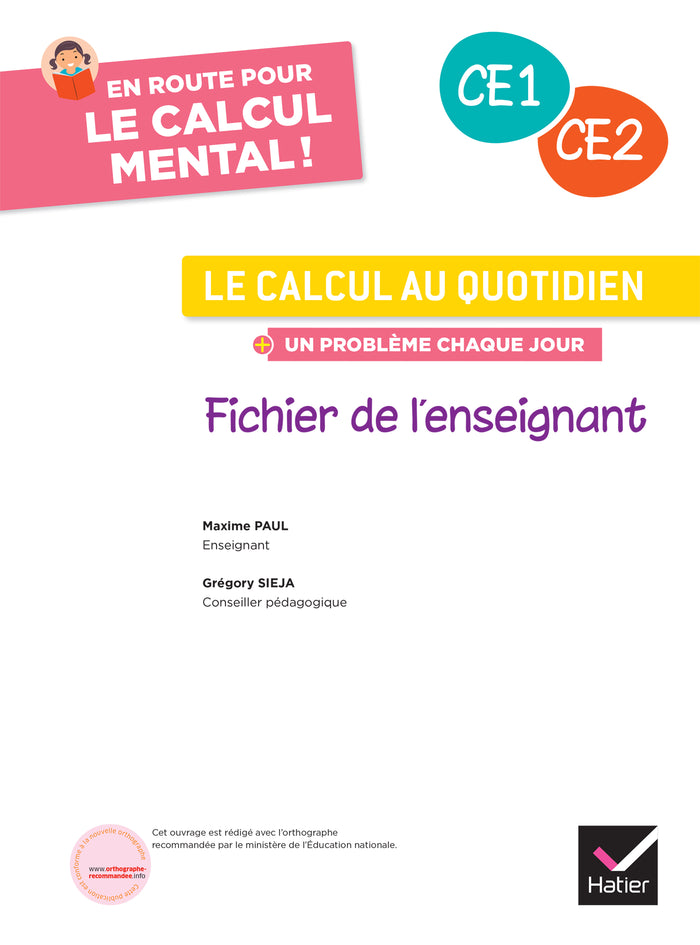 En route pour le calcul mental ! CE - Ed. 2025 - Fichier enseignant
