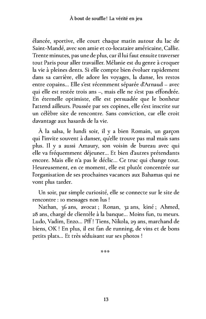 À bout de souffle ! La vérité en jeu