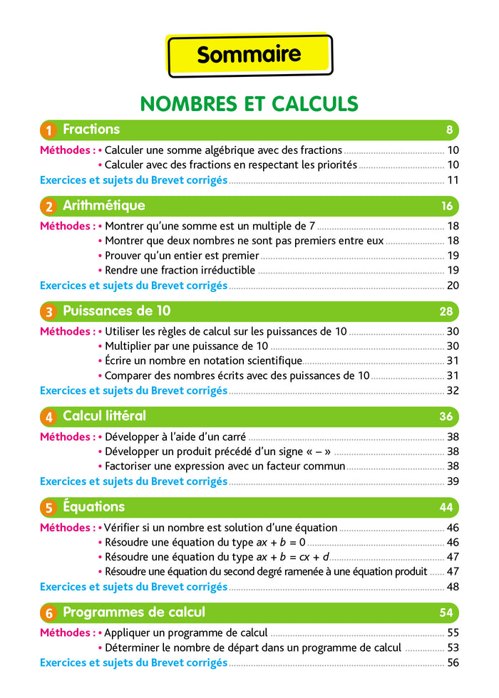 Objectif Brevet - Maths 3e