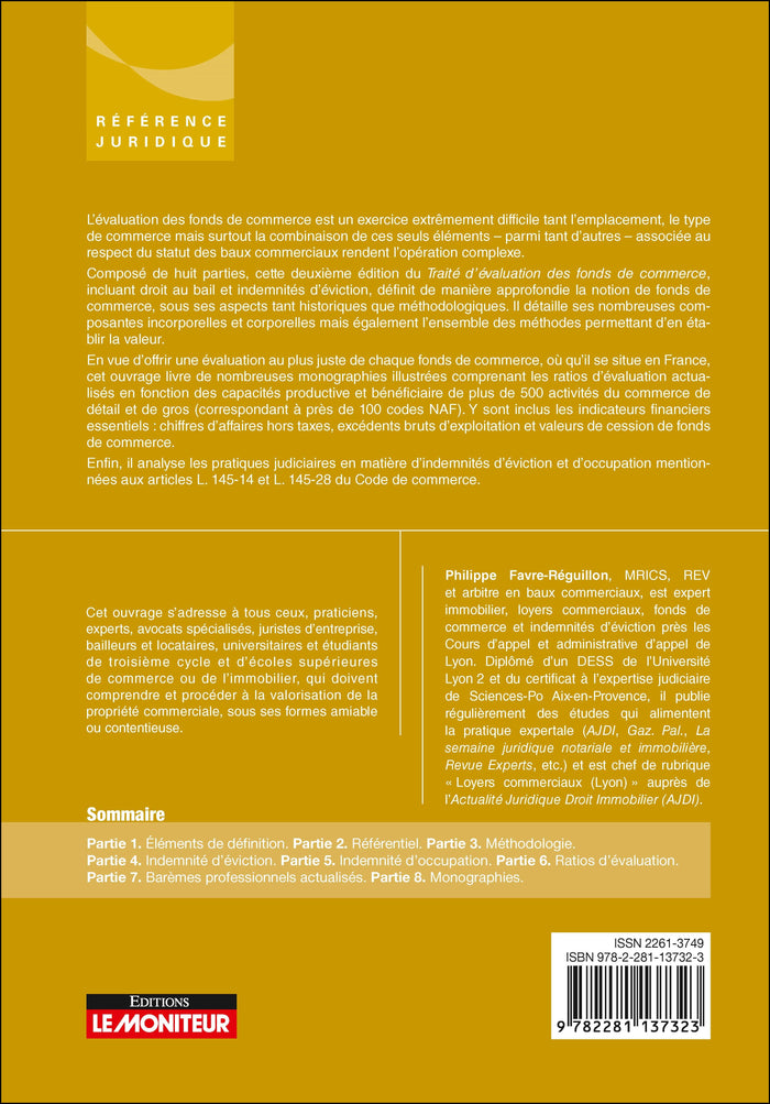 Traité d'évaluation des fonds de commerce