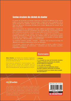 Gestion circulaire des déchets de chantier