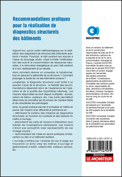 Recommandations pratiques pour la réalisation de diagnostics structurels des bâtiments