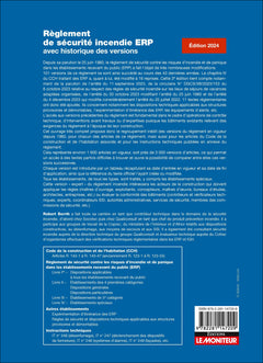 Règlement de sécurité incendie ERP avec historique des versions