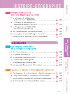 Fiches brevet - Le tout-en-un Brevet 2026