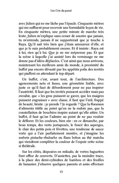 Les cris du passé