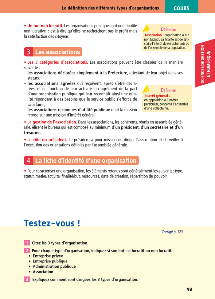 Objectif BAC 2026 - 1re STMG Toutes les matières