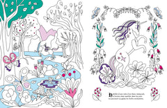 Le grimoire à colorier des licornes