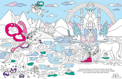 Le grimoire à colorier des licornes