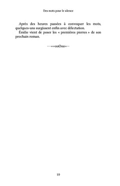 Des mots pour le silence