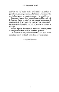 Des mots pour le silence
