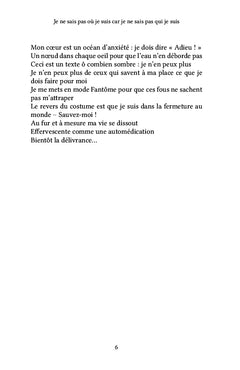 Je ne sais pas où je suis car je ne sais pas qui je suis