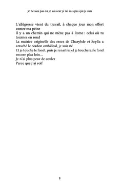 Je ne sais pas où je suis car je ne sais pas qui je suis