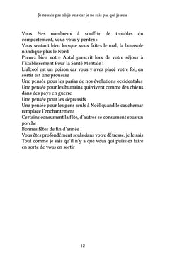 Je ne sais pas où je suis car je ne sais pas qui je suis
