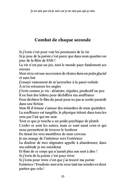 Je ne sais pas où je suis car je ne sais pas qui je suis